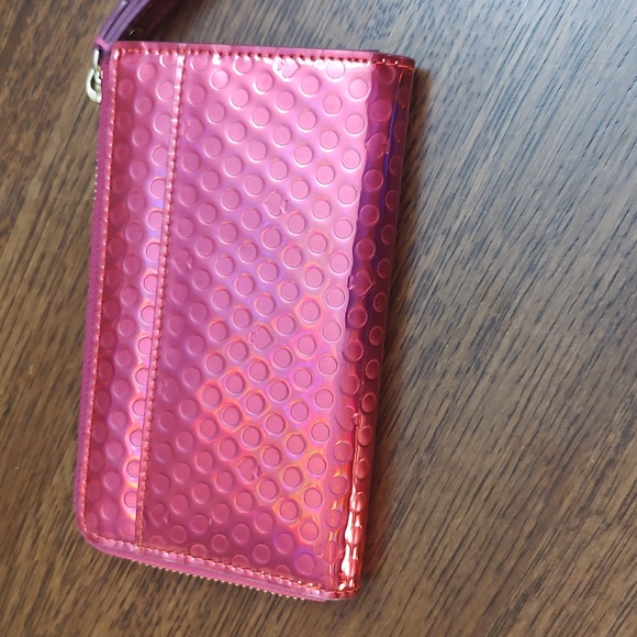 Kate Spade Beale St Caterina Pink Reflective Wristlet Wallet NWOT - Picture 5 of 13